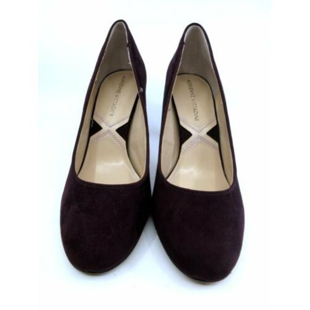 Adrienne Vittadini Ricci Plum/Purple Faux Suede Classic Pump Heels 7M